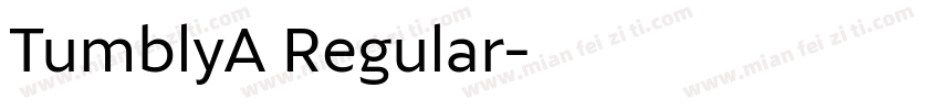 TumblyA Regular字体转换
